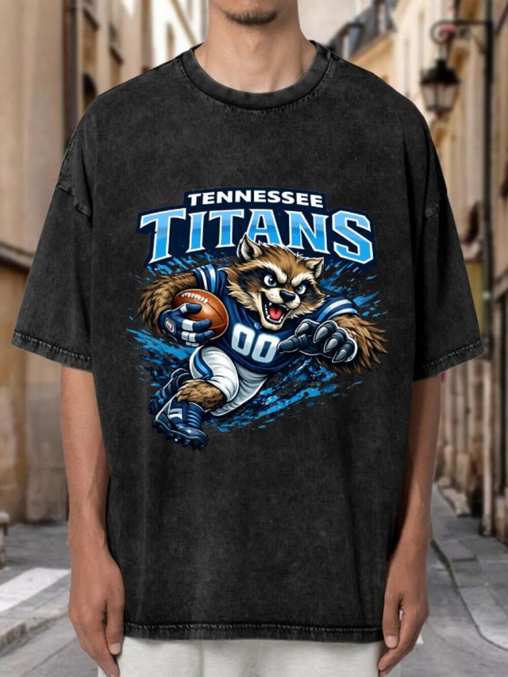 Tennessee Titans Mascot Football Streetwear T-shirt XB5LLQ9EYS01